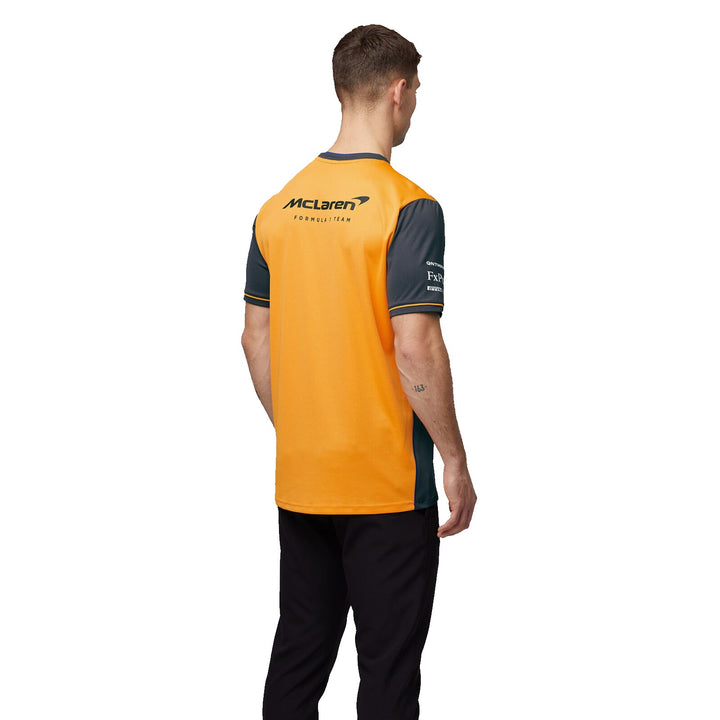 2022 McLaren F1™ Team x Castore T-Shirt - Men - Asphalt Grey and Papaya Orange