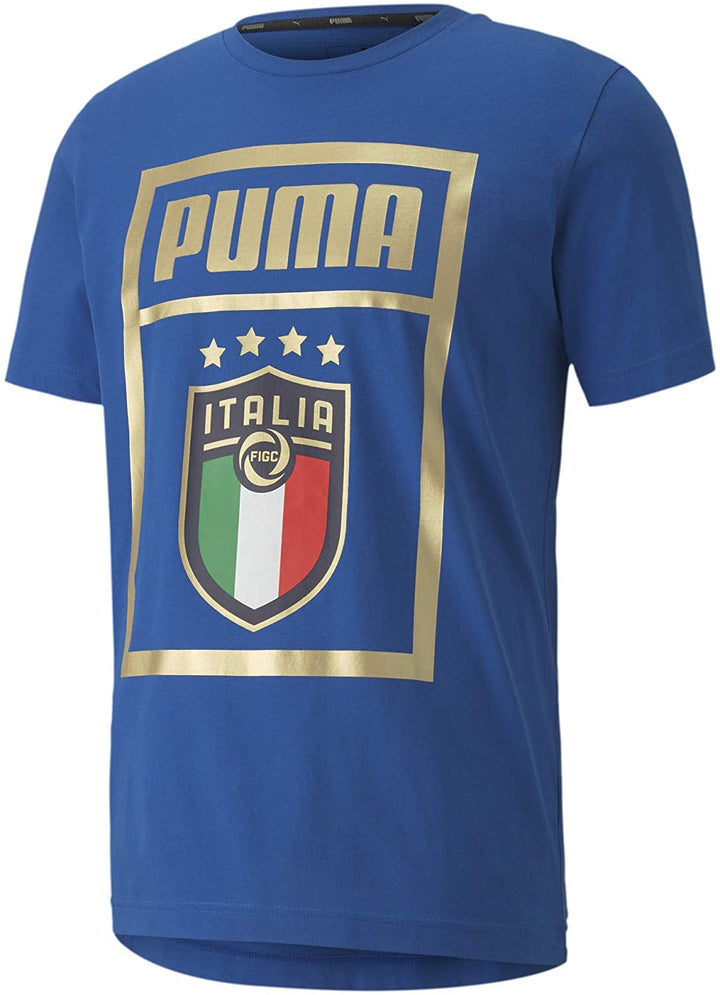 Puma FIGC Italia Soccer Team DNA T-shirt - Men - Blue