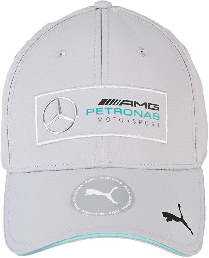 Casquette Puma Mercedes AMG Motorsport F1™ Team Silver Arrows avec Visière Sandwich Vert Sarcelle - Homme - Gris