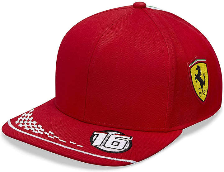 Puma Scuderia Ferrari Charles Leclerc Flat Brim Baseball Cap - Men - Red