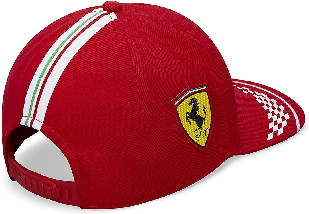 Puma Scuderia Ferrari Charles Leclerc Flat Brim Baseball Cap - Men - Red