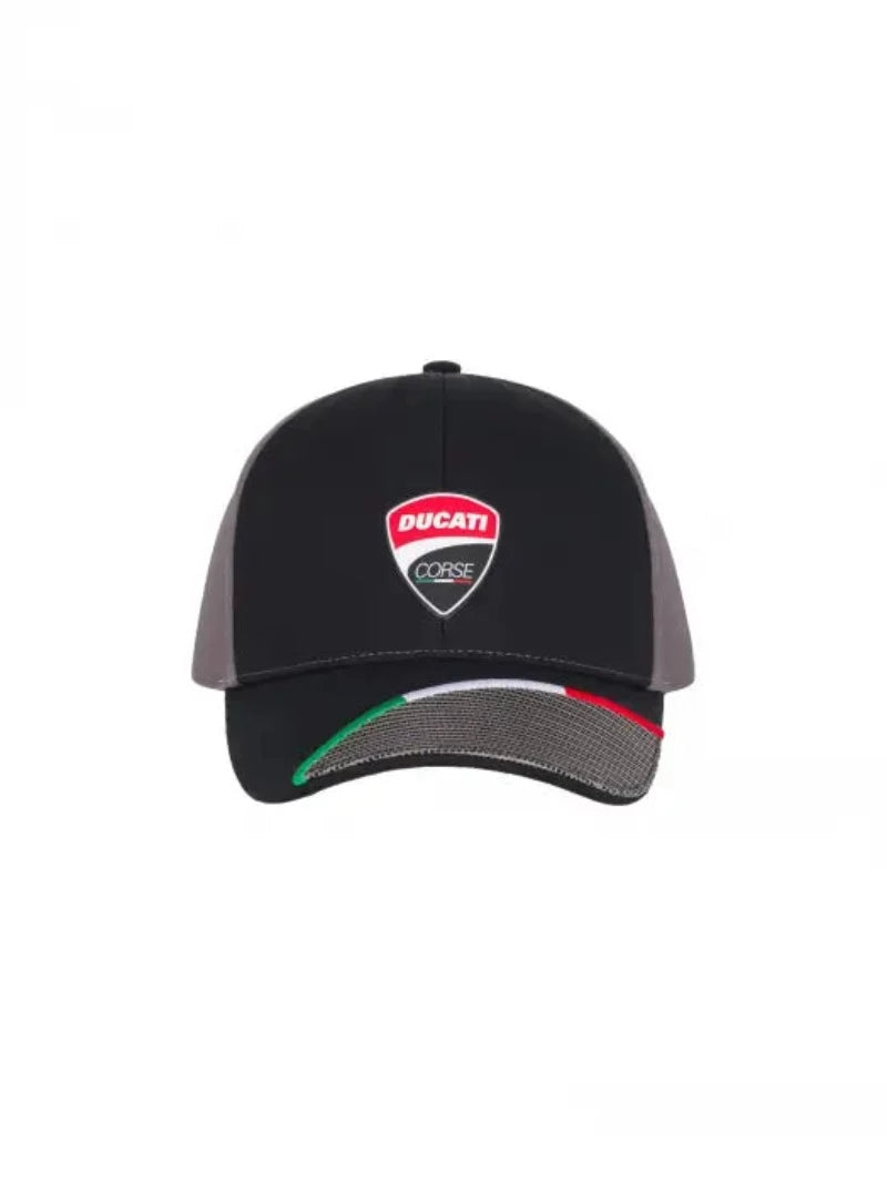 Ducati Racing Corse Italian Peak Badge Cap - Men - Black