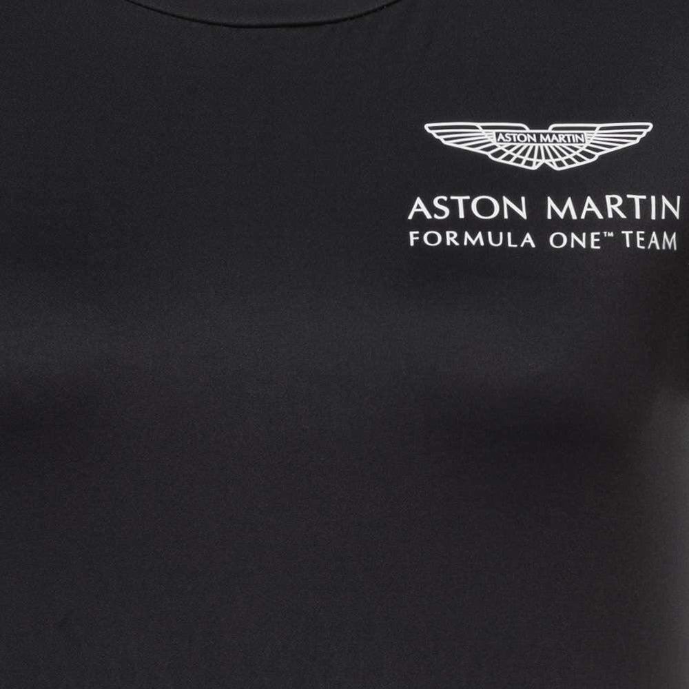 Aston Martin F1 Team Genuine Womens T-Shirt Black 
