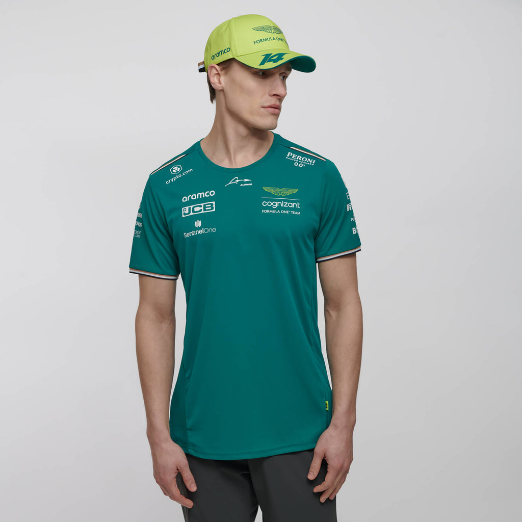 2023 Aston Martin F1™ Team Official Driver Fernando Alonso T-shirt - Green - Men