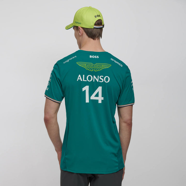 2023 Aston Martin F1™ Team Official Driver Fernando Alonso T-shirt - Green - Men
