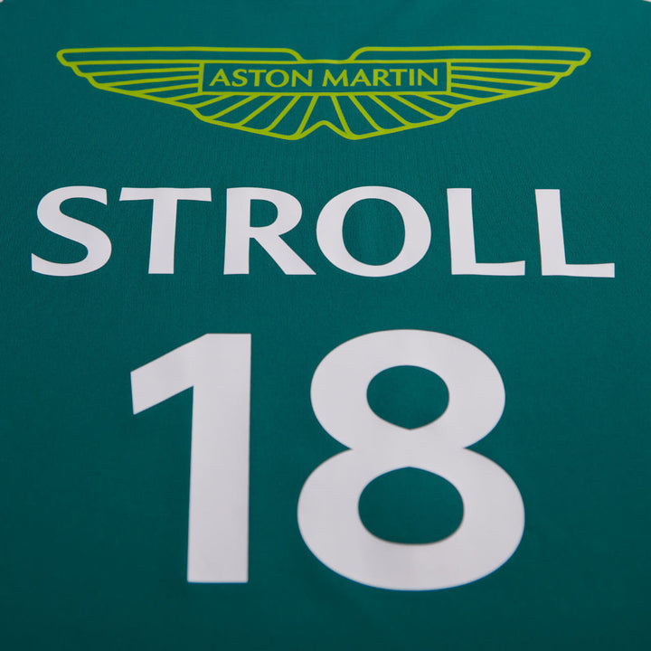 2023 Aston Martin F1™ Team Official Driver LS18 Lance Stroll T-shirt - Green - Men