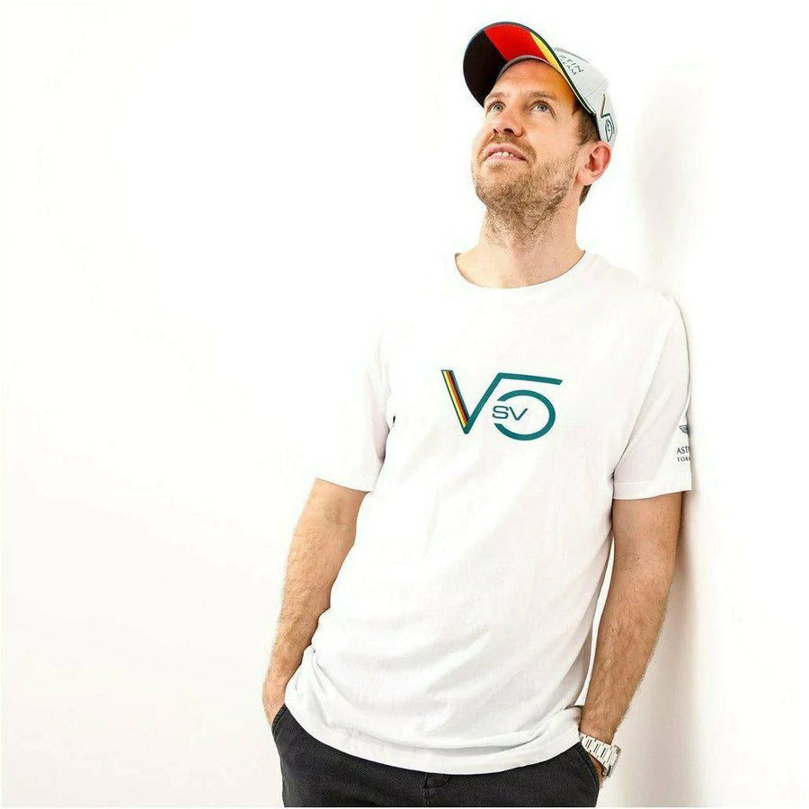 Aston Martin F1™ Team Sebastian Vettel T-Shirt - White - Men