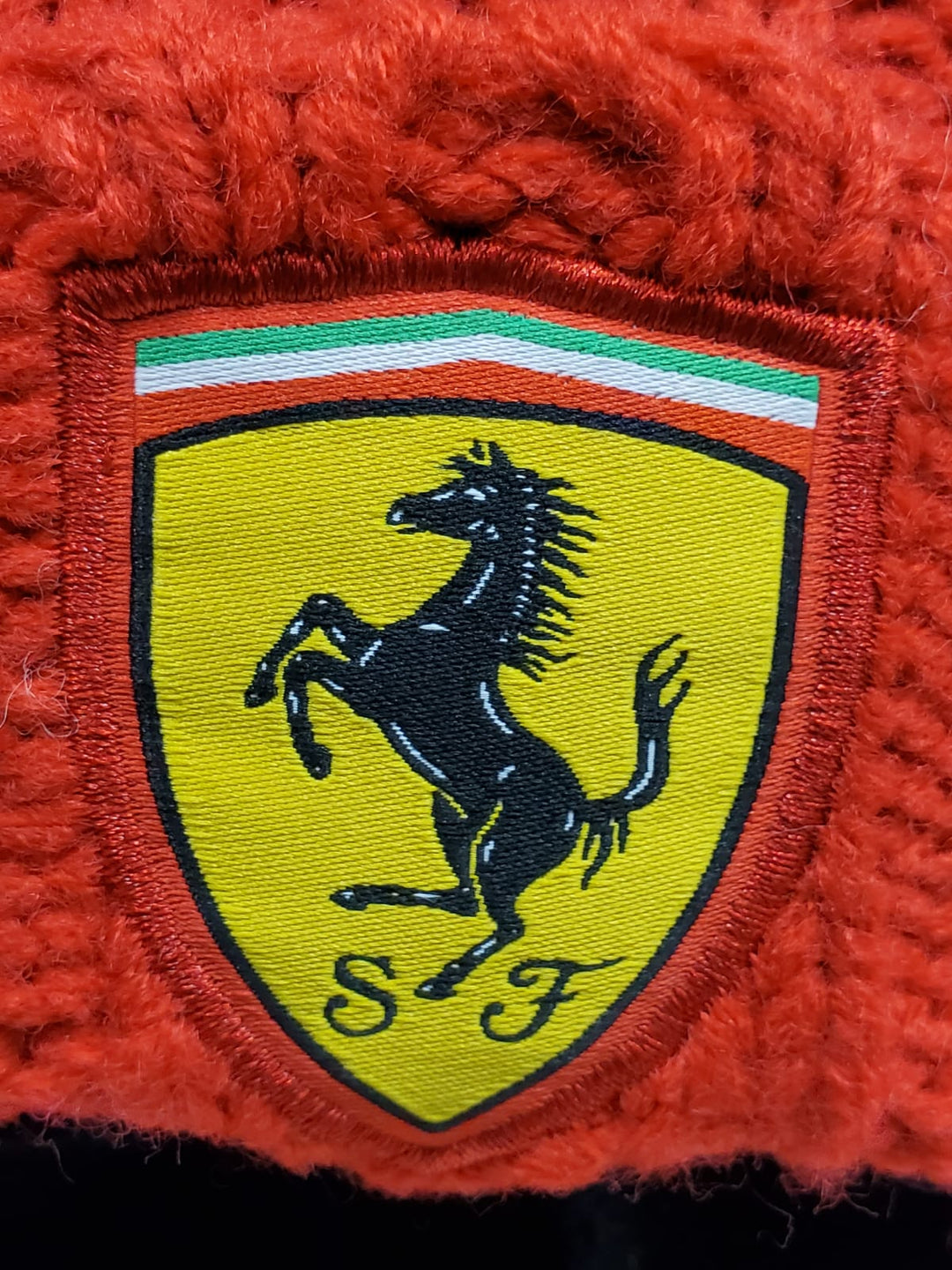 Scuderia Ferrari Pom Pom winter beanie hat - Kids - Red