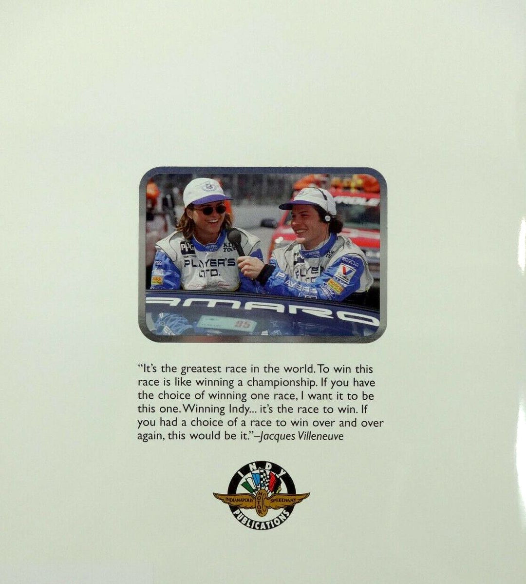 1995 Indy Review IndyCar Series Yearbook Indianapolis 500 Champion Jacques Villeneuve - Accessoires - Bleu
