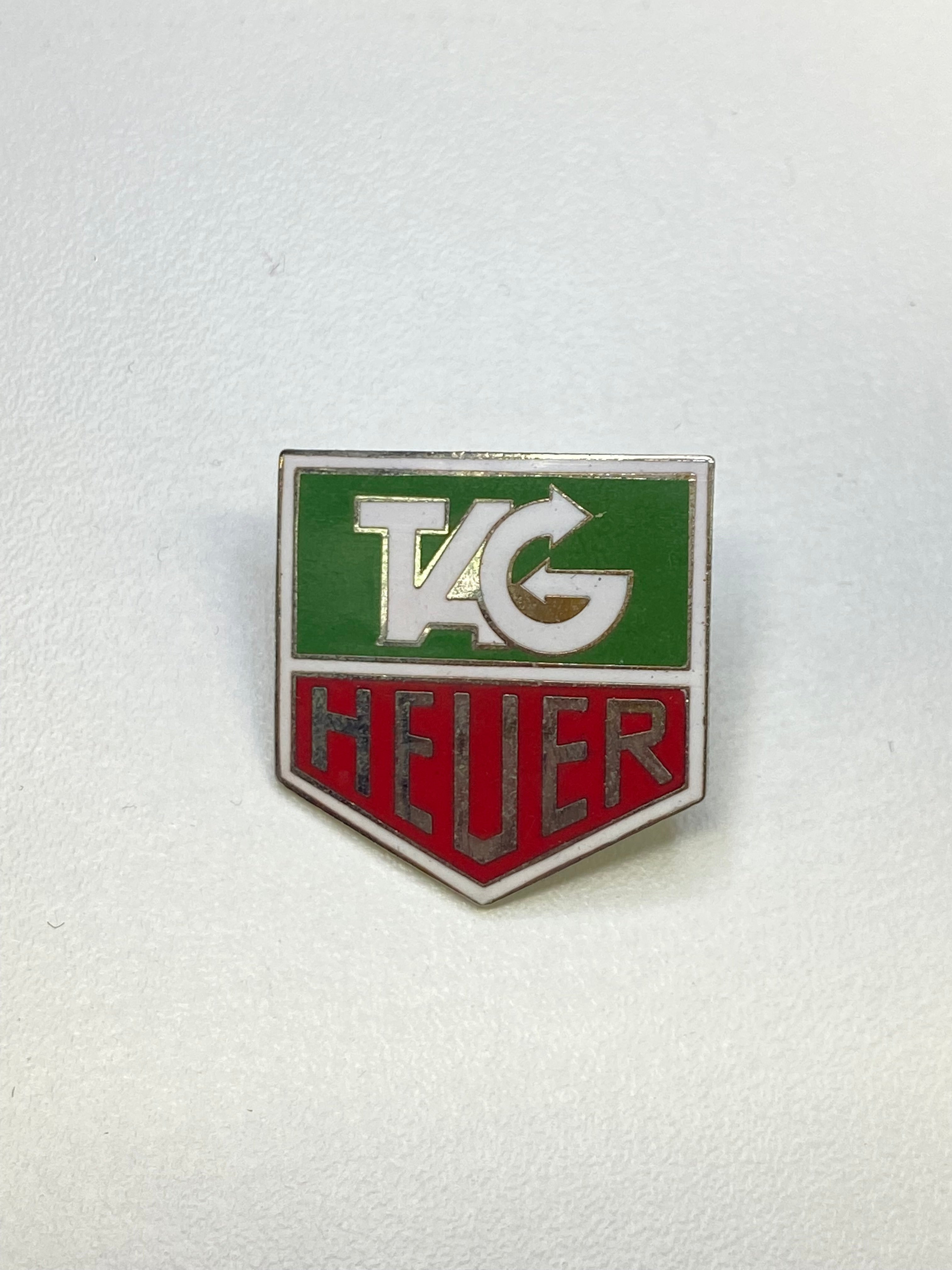 TAG Heuer Lapel Pin Brooch Lapel Vintage Pin Accessories Green