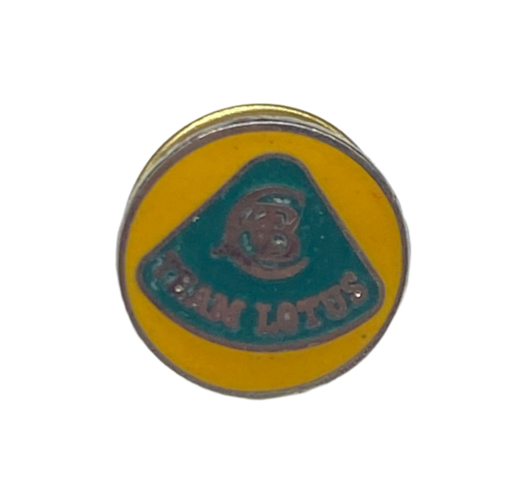 Team Lotus Formula Label Metallic ACBC Vintage Collectible Pin - Yellow and Green 