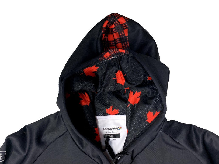 Sudadera con capucha del equipo Canadá Lake Placid Ice Pond Hockey - Hombres - Negro