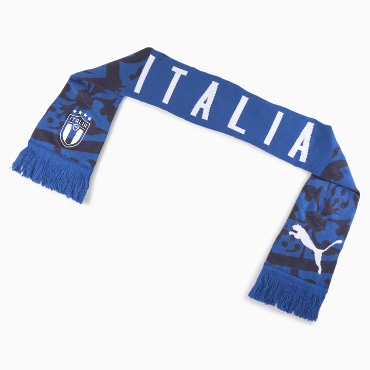 Puma FIGC Italia Soccer Official Fan Scarf - Accessories - Team Power Blue-Peacoat