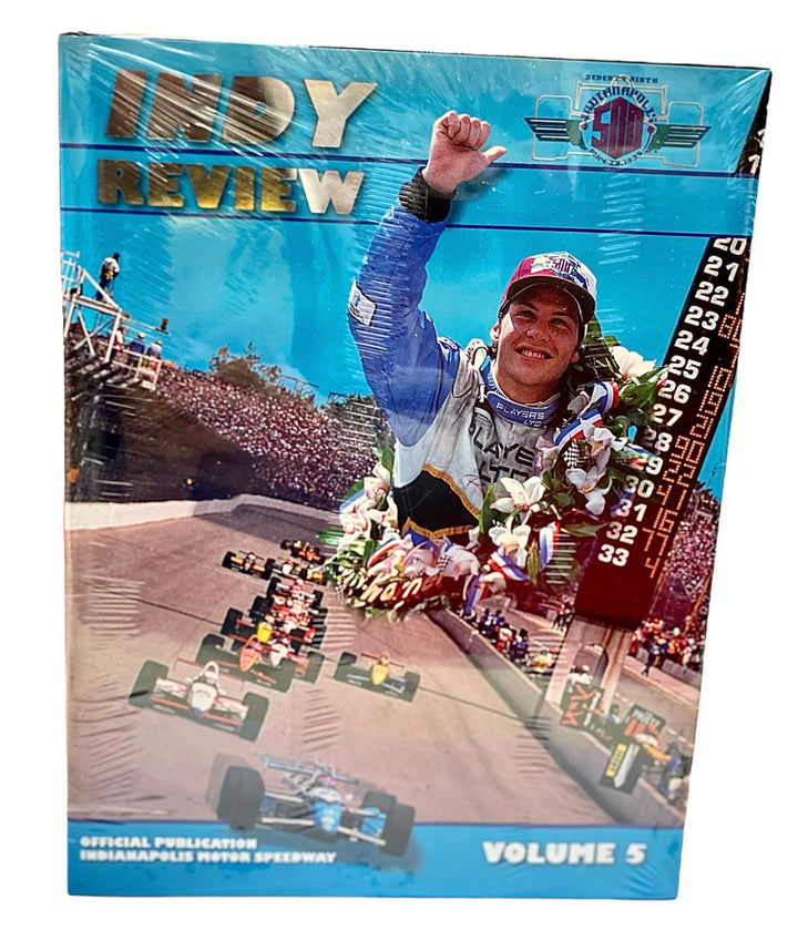 1995 Indy Review IndyCar Series Yearbook Indianapolis 500 Champion Jacques Villeneuve - Accessoires - Bleu