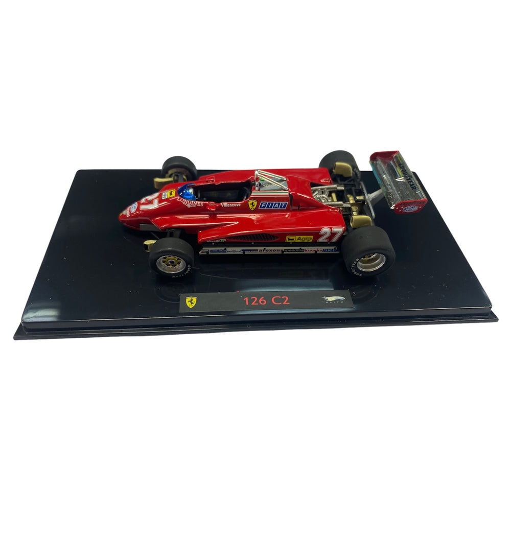 Gilles Villeneuve Ferrari 126CK #27 USA west GP Formula 1 1981 Miniature Model Car on a Scale of 1:43 Scale - Accessories - Diecast