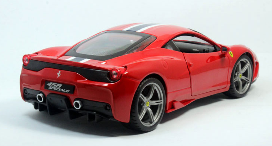 Bburago Echelle 1:18 Ferrari Race &amp; Play 458 Speciale Car - Accessoires - Rouge