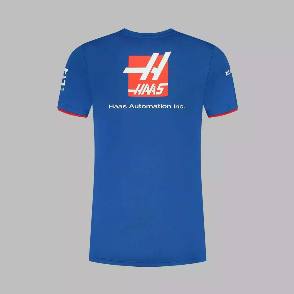 Haas Racing F1 2022 Men's Team Fitted T-Shirt blue