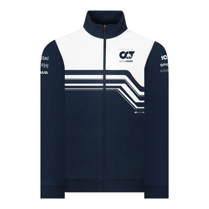 Scuderia AlphaTauri F1™ Team Full-Zip Sweat Jacket- Men - Navy and White