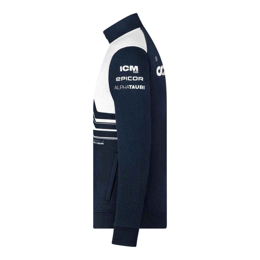 Officially Licensed Scuderia AlphaTauri F1™ Team Full-Zip Sweat Jacket Men Navy