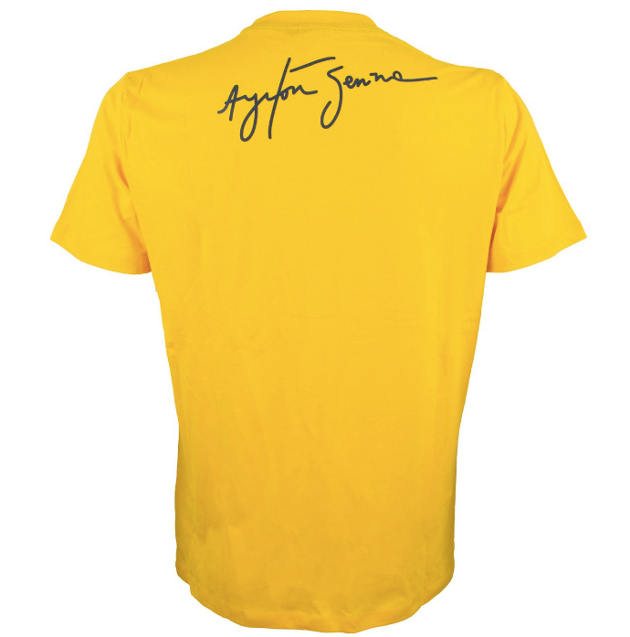 T-shirt Ayrton Senna Racing Signature - Homme - Jaune