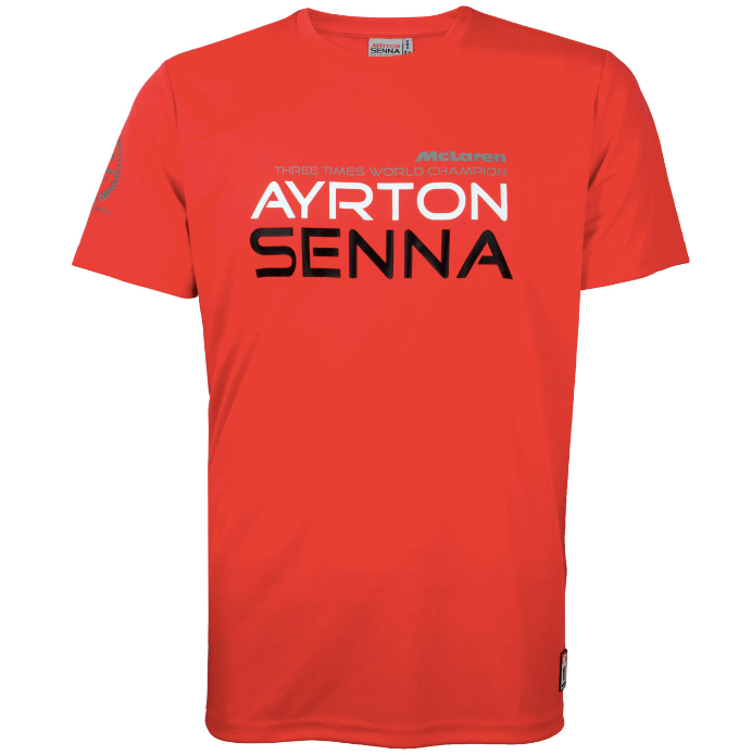 Camiseta Ayrton Senna McLaren - Hombre - Rojo cohete