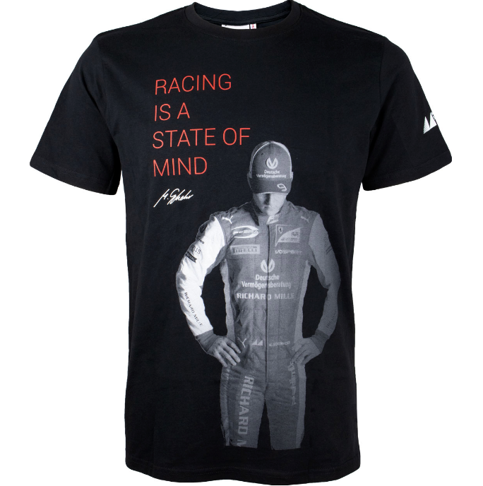 Mick Schumacher Ferrari Academy Men's T-Shirt  - Black