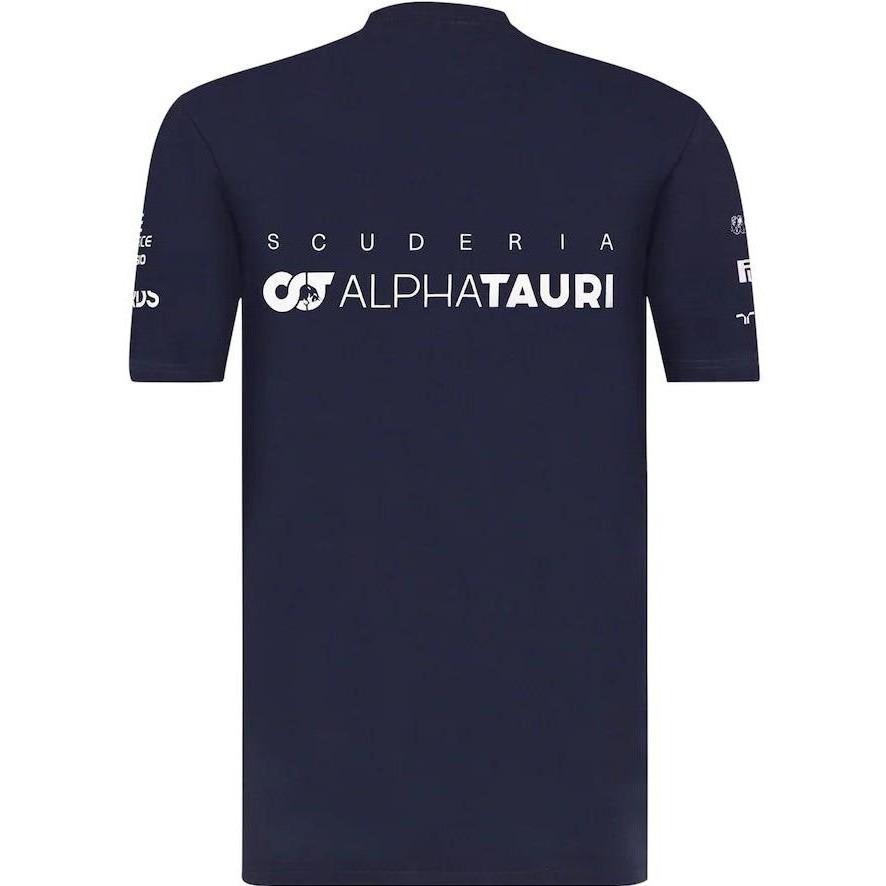 Mens AlphaTauri F1 Team Honda logo T-shirt Navy and White Canada Formula One Shop 