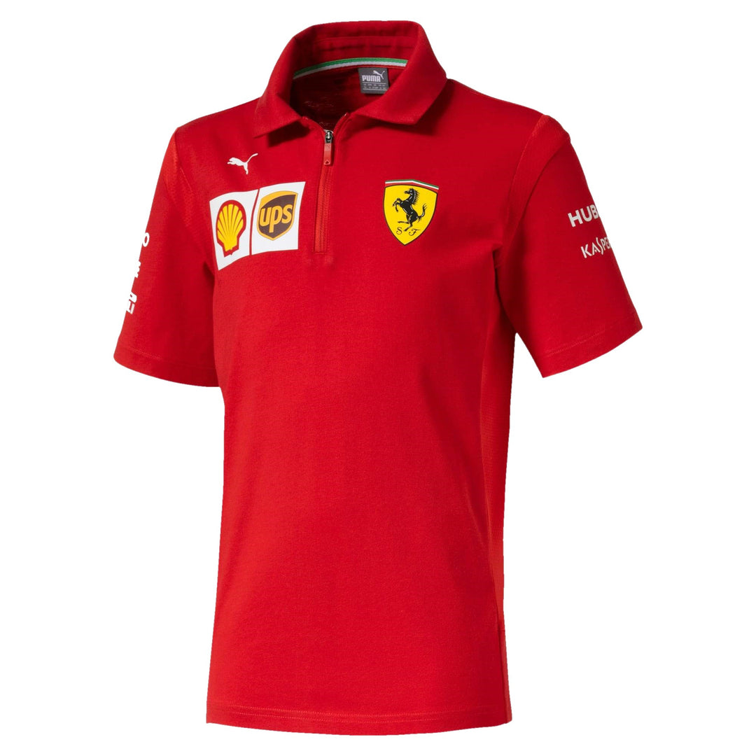 Scuderia Ferrari F1 Team Kids Youth Polo Shirt Red 