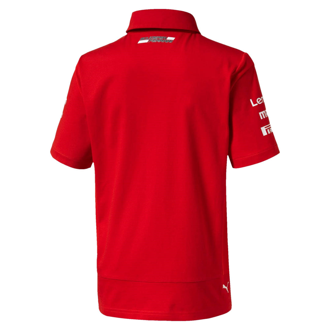 Scuderia Ferrari Puma Youth Polo Children's Boys Shirt Red 