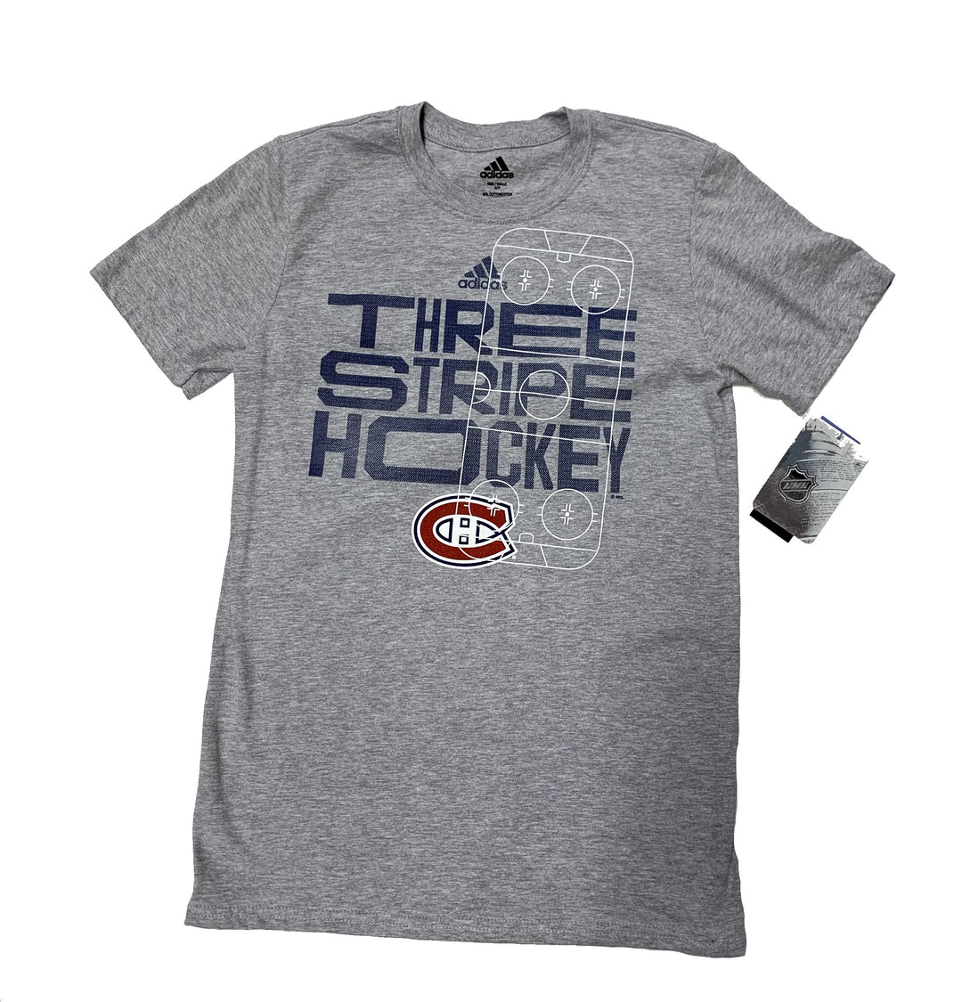Montreal Canadiens Three Stripe Hockey - Men - Grey