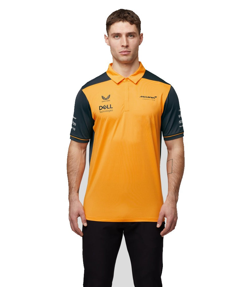 McLaren F1™ Team Replica Polo Shirt - Men - Papaya Orange