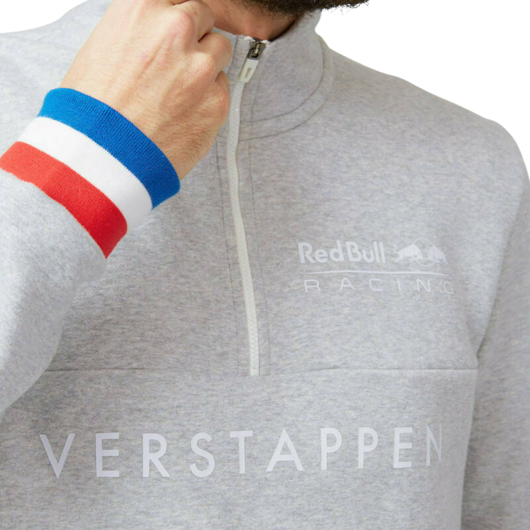 Red Bull Racing F1™ Max Verstappen Quarter Zip Sweatshirt - Men - Grey