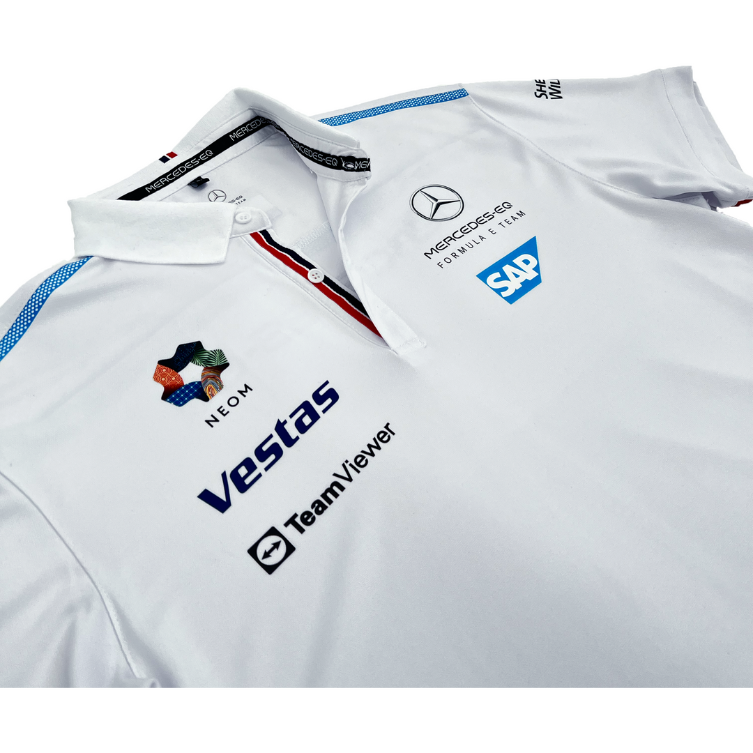 Mercedes Benz-EQ Formula MFE Team Polo Shirt - Men - White