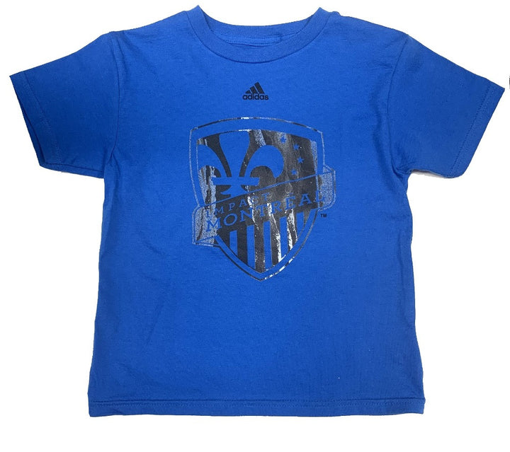 T-shirt Adidas CF Montreal Impact pour tout-petits avec logo en détresse - Enfants - Bleu