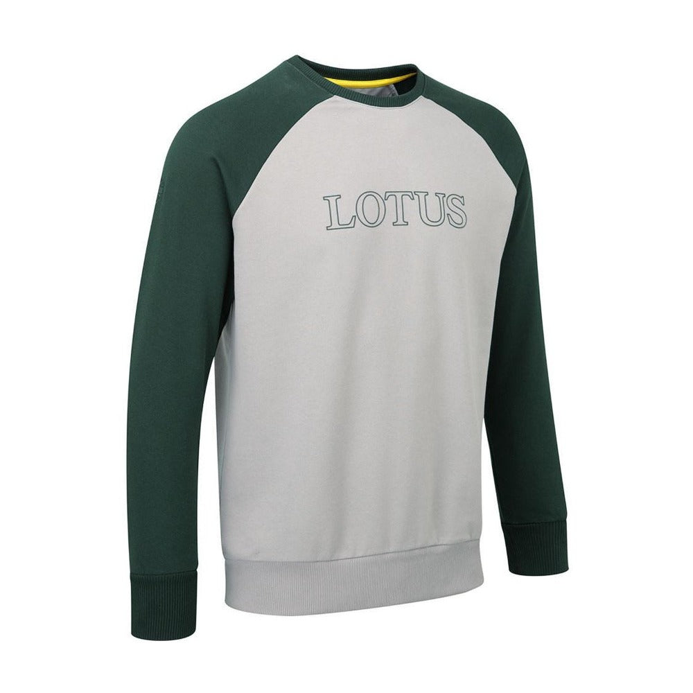 Sweat-shirt à manches longues pour homme Lotus Cars - Homme - Gris et vert forêt