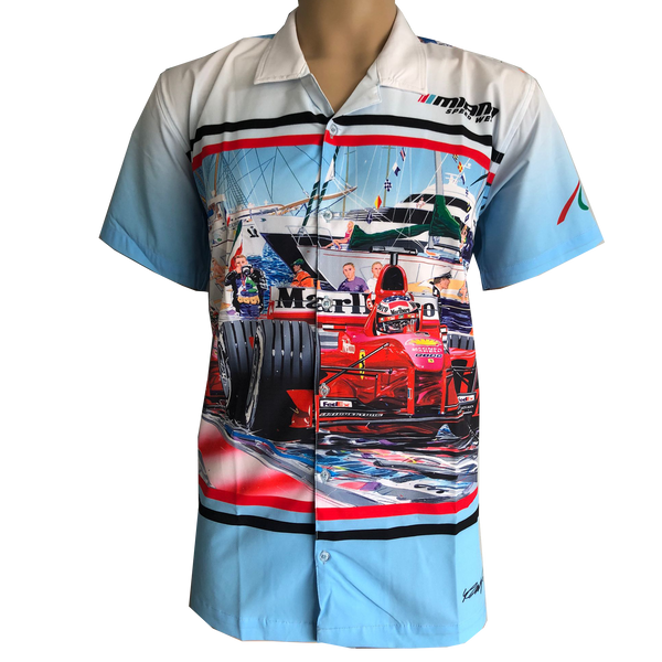 Michael Schumacher Ferrari Miami Grand Prix V-Neck T-Shirt - Women