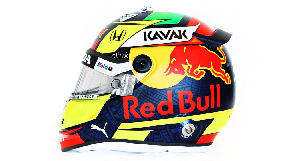 Sergio Perez Checo Casco Oficial 1:2 scale Red Bull Racing Formula 1 Team helmet 