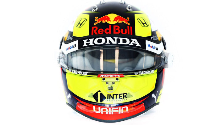 Sergio Perez casco mini helmet Red Bull Racing F1 Team 