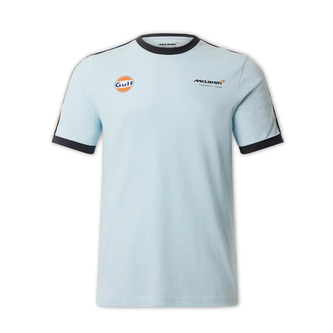 McLaren F1™ Team x Gulf Collaboration Ringer Taped T-Shirt - Men - Powder Blue