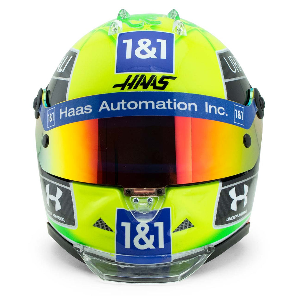 Mick Schumacher Haas F1® Team 1:2 Scale Helmet - Accessories - Green Neon