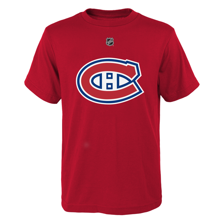 Montreal Canadiens NHL Authentic #22 Cole Caufield Unisex T-shirt  - Youth - Red