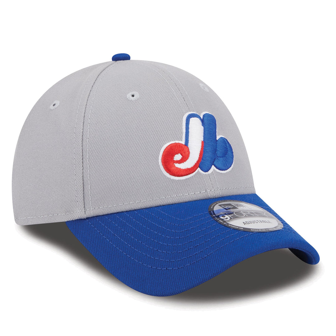 YOUTH Montreal Expos Baseball Team New Era® 9Forty Stretch Snap - Kids - Grey