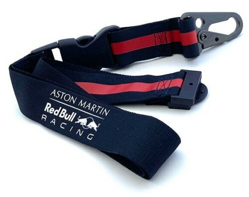 Aston Martin Red Bull RAcing F1 Team Lanyard ID Badge Holder Keychain Blue 
