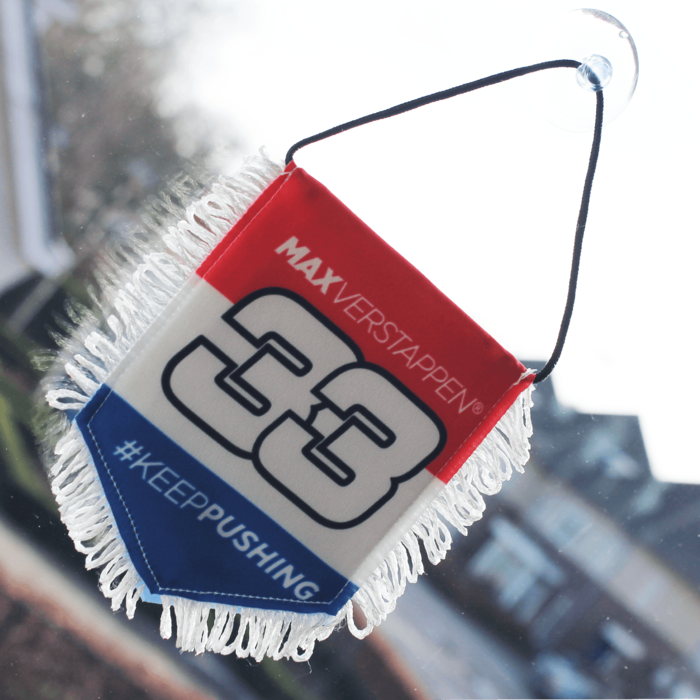 Max Verstappen Official Product Car Banner Mini Flag - Accessories - Multicolour