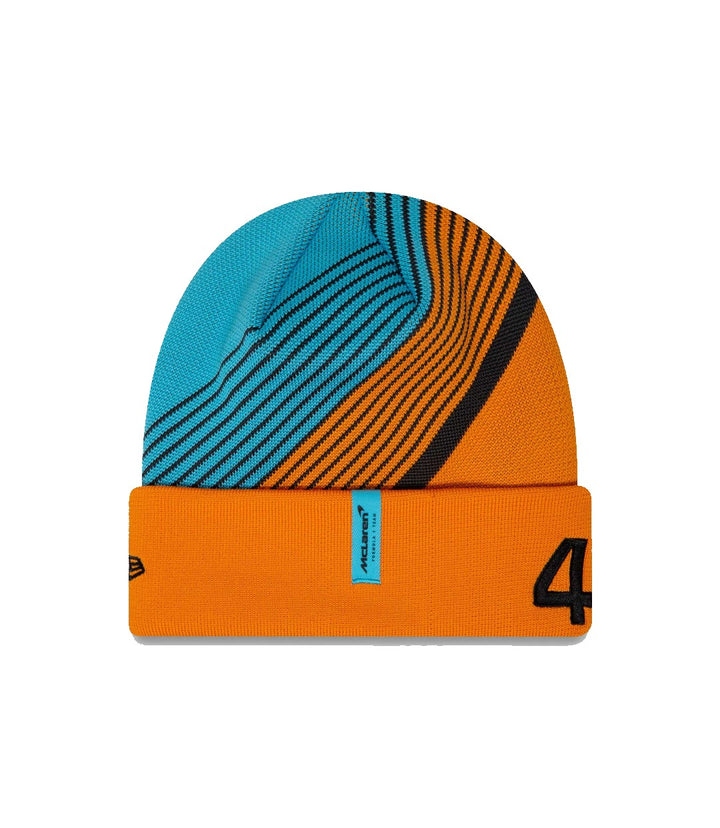 2023 McLaren Formula 1™ Team Lando Norris NEW ERA Winter Beanie - Men - Papaya Orange and Blue