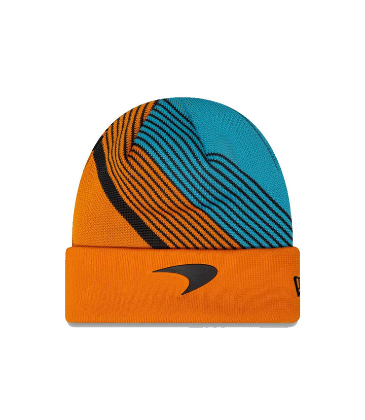 2023 McLaren Formula 1™ Team Lando Norris NEW ERA Winter Beanie - Men - Papaya Orange and Blue